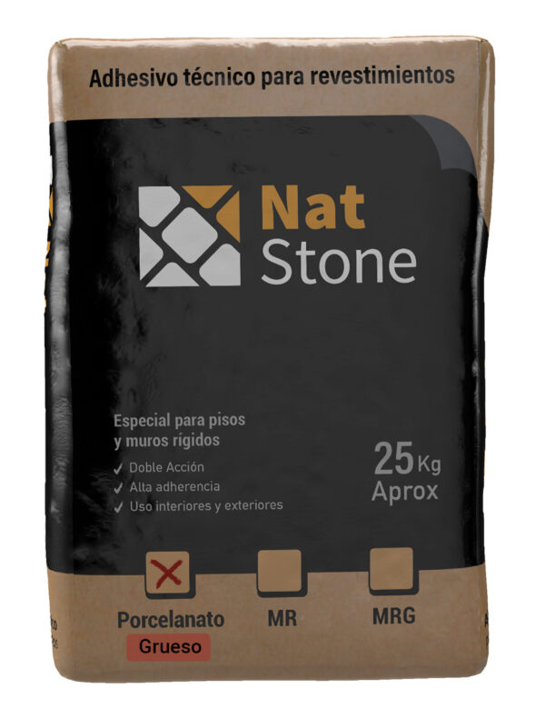 Adhesivo porcelanato grueso NatStone