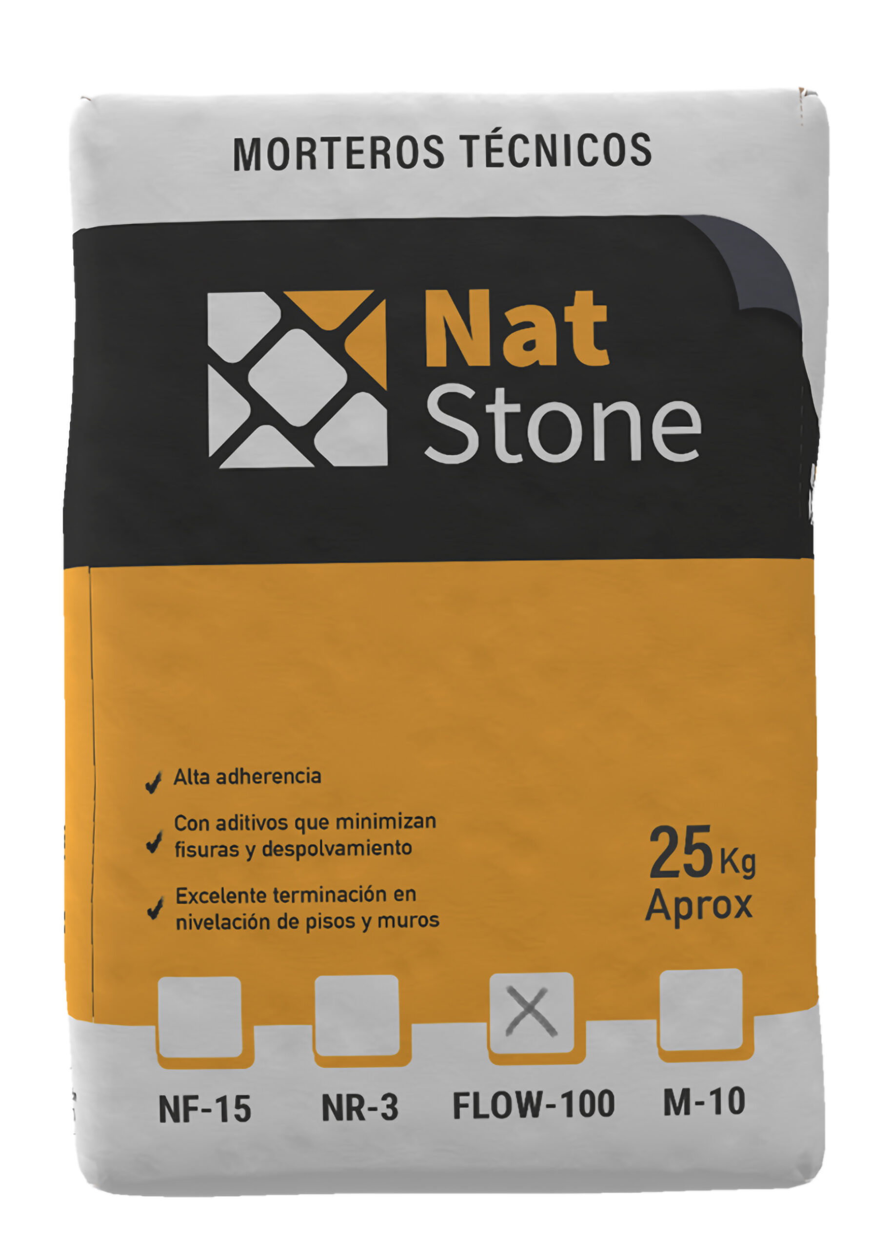 Autonivelante NatStone Flow-100, para cargas entre 3mm y 15mm