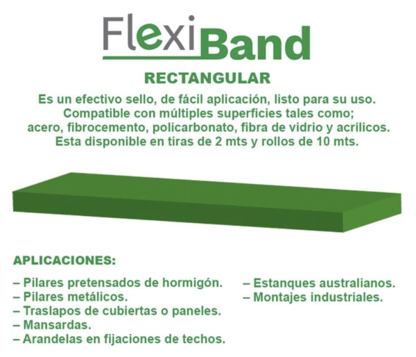 Flexiband rectangular 10x30x2000 mm