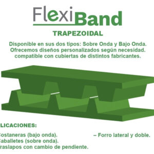 Flexiband trapezoidal bajo onda PV4