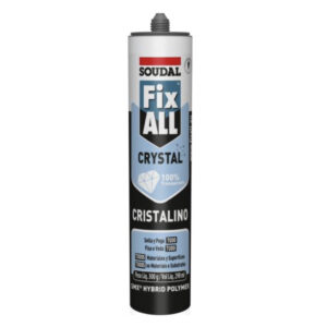 Fix All Crystal, Adhesivo fuerte en cartucho color blanco