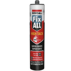 Fix All High Tack, Adhesivo fuerte en cartucho color blanco