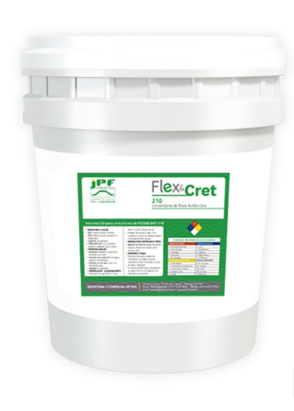 Flex Cret 210, Consolidante de Pisos Acrílico Color Gris