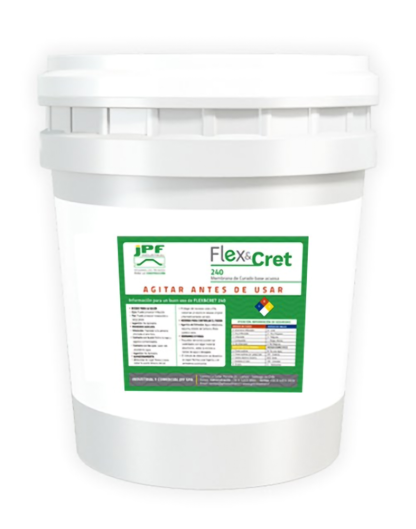 Flex Cret 240, Membrana de Curado Emulsionada Blanca