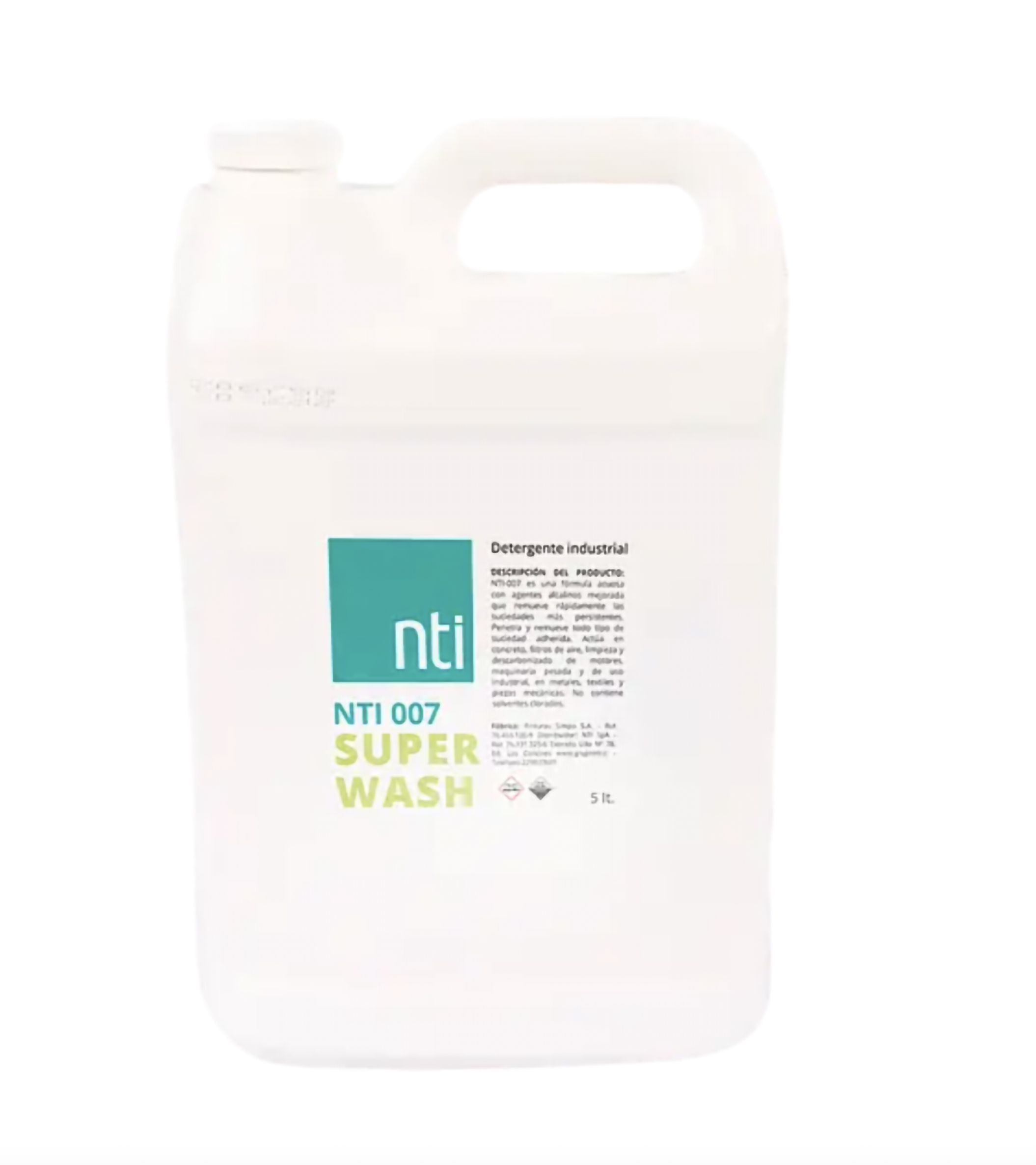 SUPERWASH NTI-007, detergente para techo sin espuma