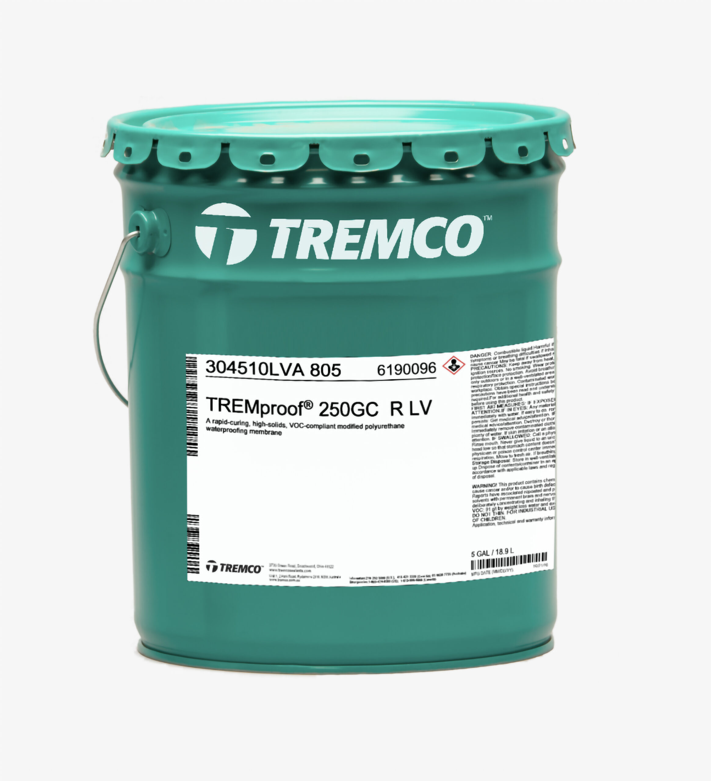 Membrana líquida de poliuretano monocomponente Tremproof 250 GC