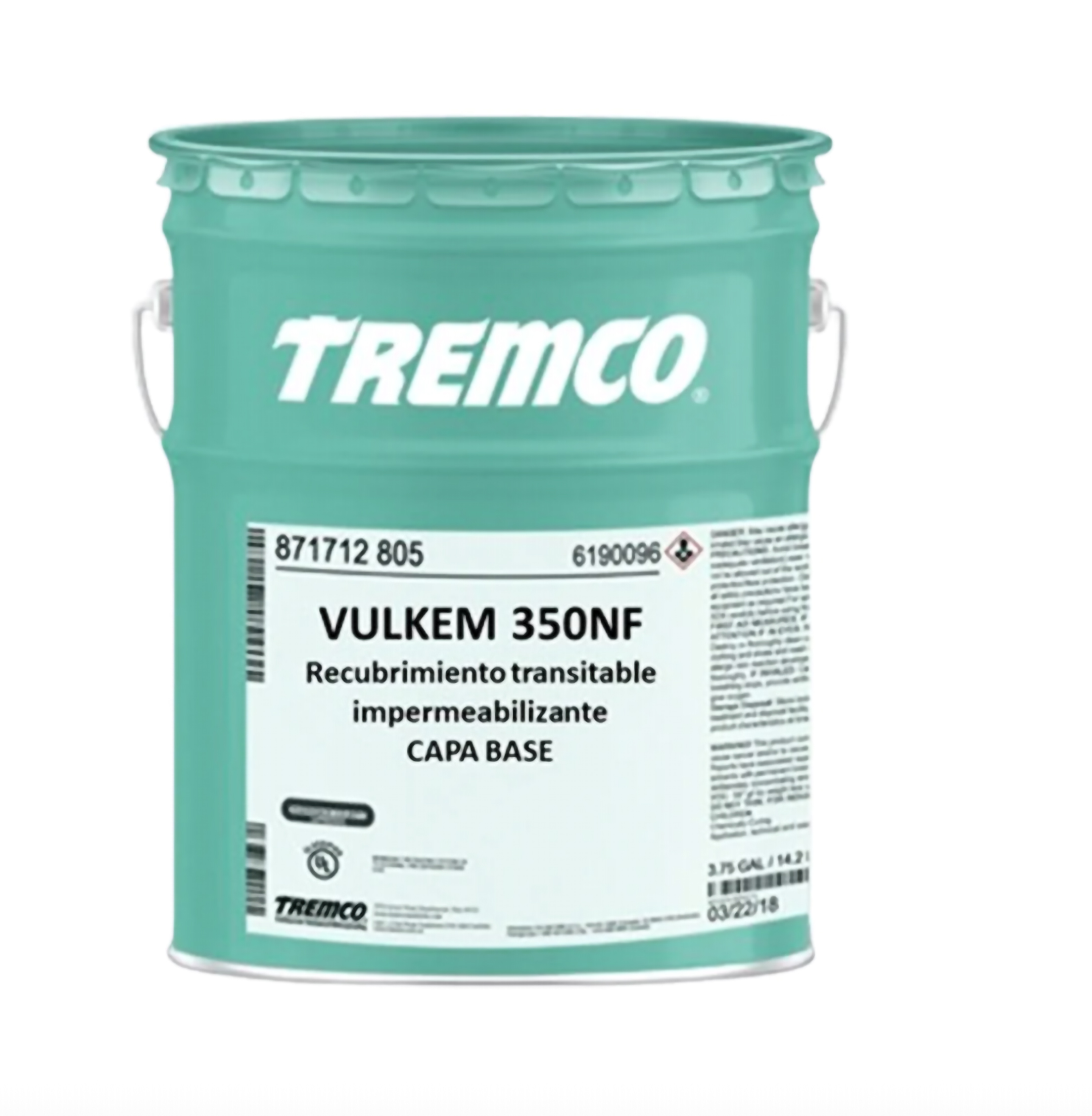 Vulkem 350 NF SL, Membrana elastomérica de poliuretano, de bajo olor y bajo VOC, para uso entre placas de concreto