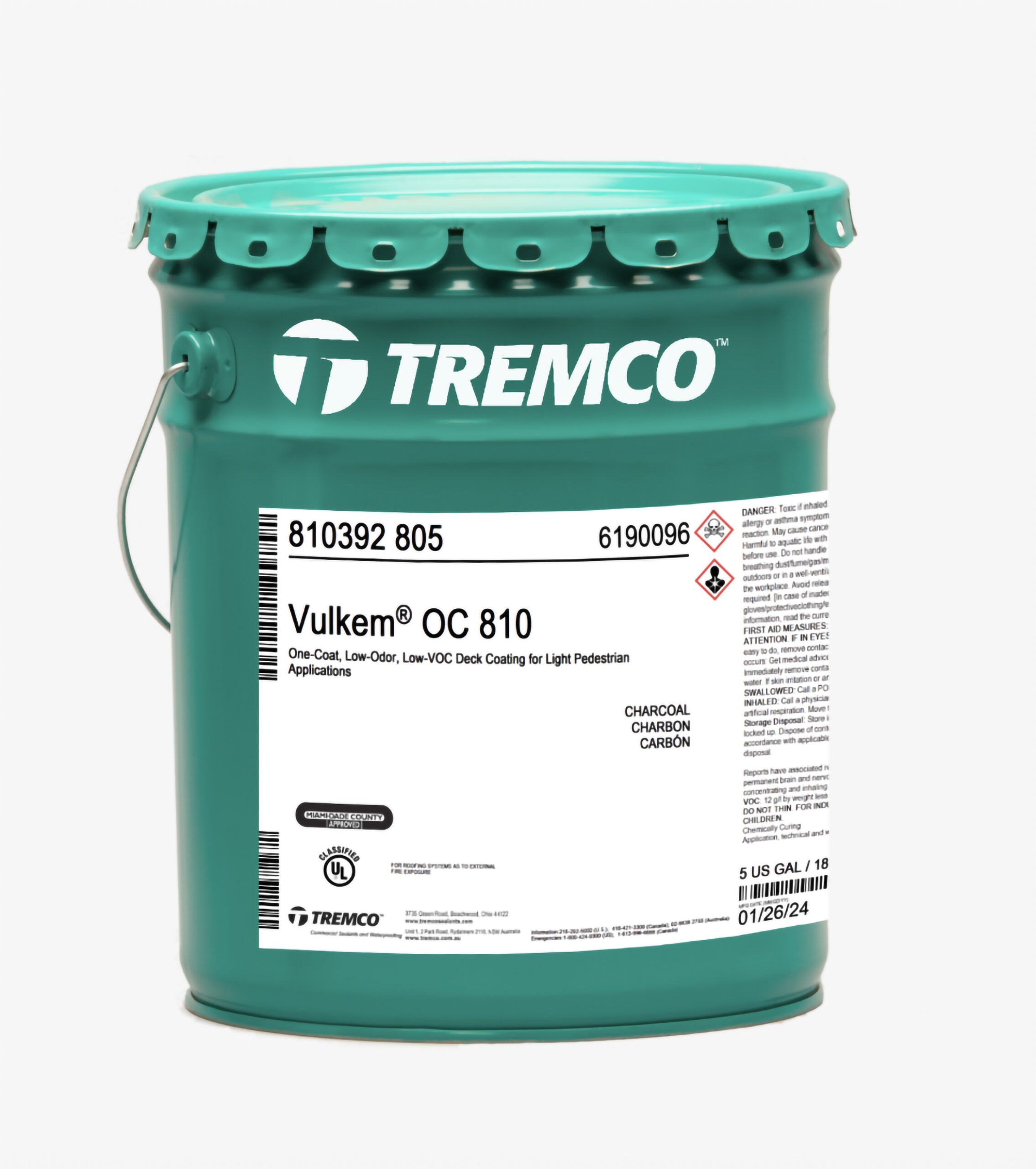 Vulkem OC 810, Membrana de poliuretano alifático con resistencia UV